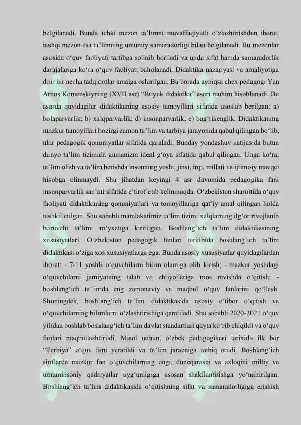 Boshlang‘ich sinf o‘qituvchisi sifatida o'qitishga kirish 5