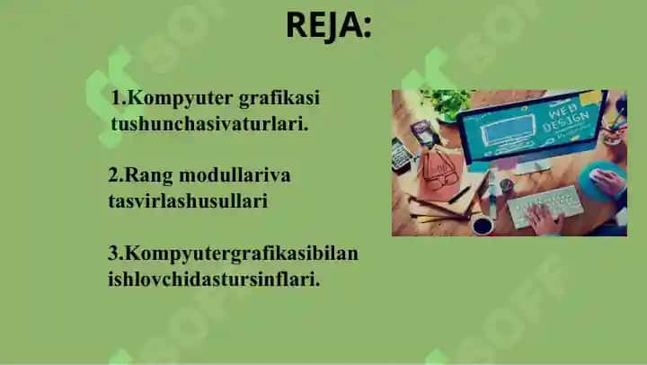 Kompyuter grafikasi turlari vektorli, rastrli, fraktal grafika 2