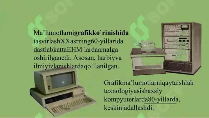 Kompyuter grafikasi turlari vektorli, rastrli, fraktal grafika 3
