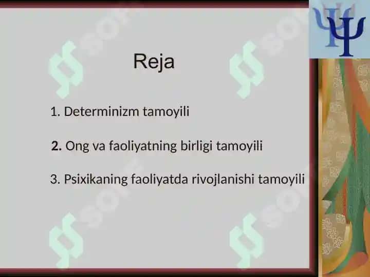 Rivojlanish psixologiyaning asosiy tamoyillari 2