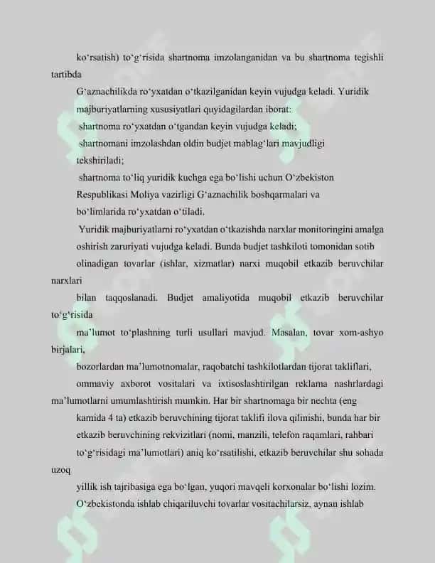 Davlat budjeti nazoratini amalga oshirishda G‘aznachilik tizimin 8