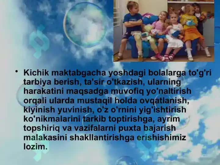 Kichik maktabgacha yoshdagi bolalarning psixologik hususiyatlari 4