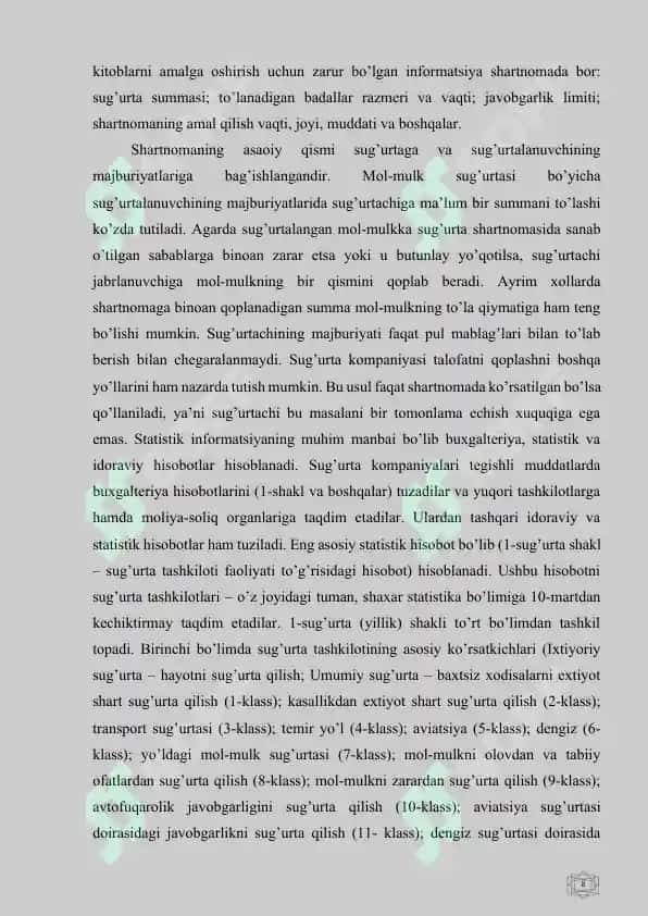 IJTİMOİY SUG‘URTANING MAZMUN-MOHIYATI VA MOLIYAVIY MANBALARI 8