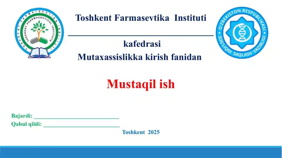 11. Farmasevt mutaxassislarni etikasi. Taqdimot 13 bet.
