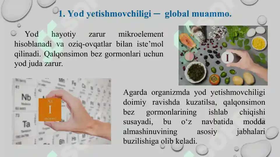 Organizmda yod yetishmovchiligi. Taqdimot 14 bet. 3