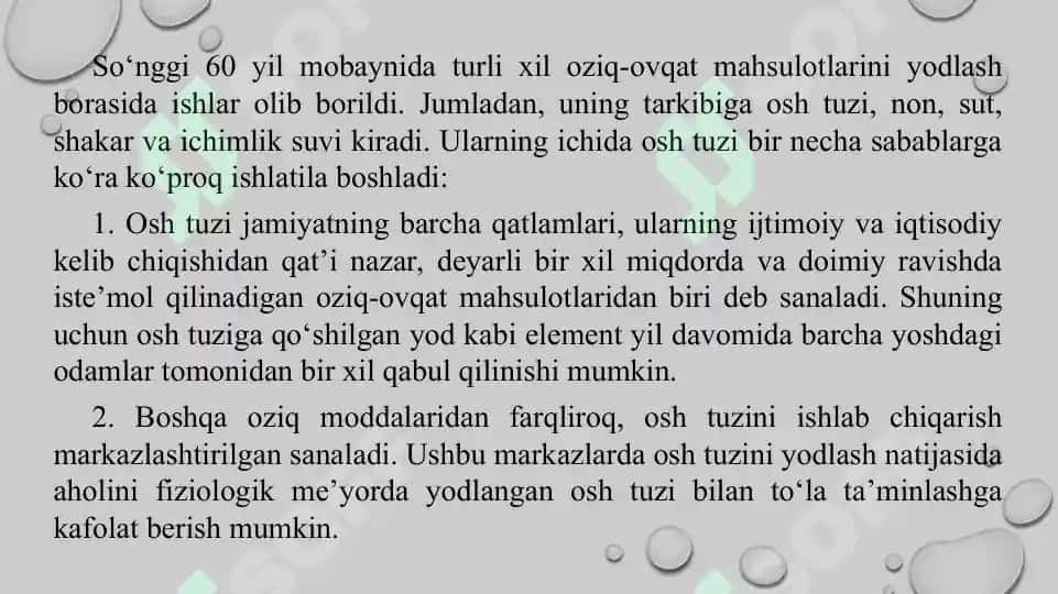 Organizmda yod yetishmovchiligi. Taqdimot 14 bet. 4