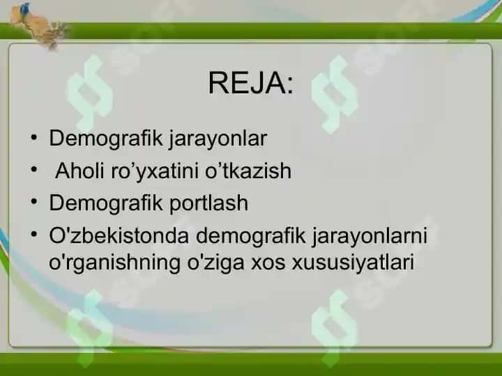 FUTUROLOGIYA DEMOGRAFIK PROGNOZLASHTIRISH 2