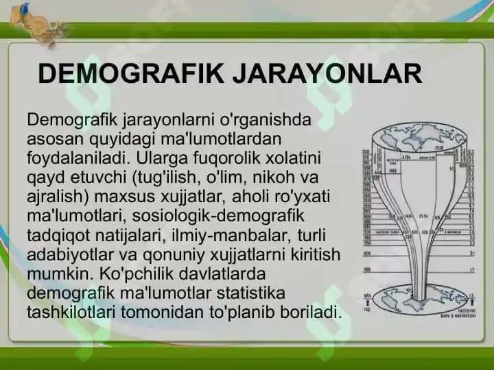 FUTUROLOGIYA DEMOGRAFIK PROGNOZLASHTIRISH 3