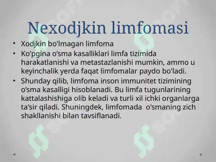 Nexodjkin limfomasi 2