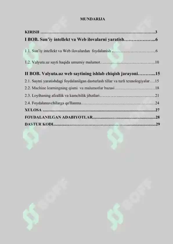 Sun’iy intellektga asoslangan dollar kursini bashorat qiladigan web ilova 2