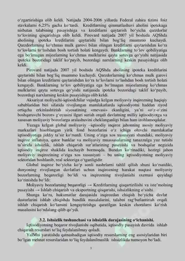 Iqtisodiy tebranishlar va ishsizlik 3