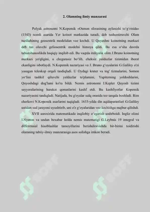 7. Tabiatshunoslikning falsafiy konsepsiyalari. Referat 7 bet. 4