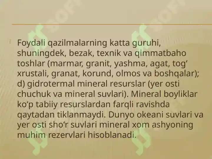 Yer osti boyliklari 5