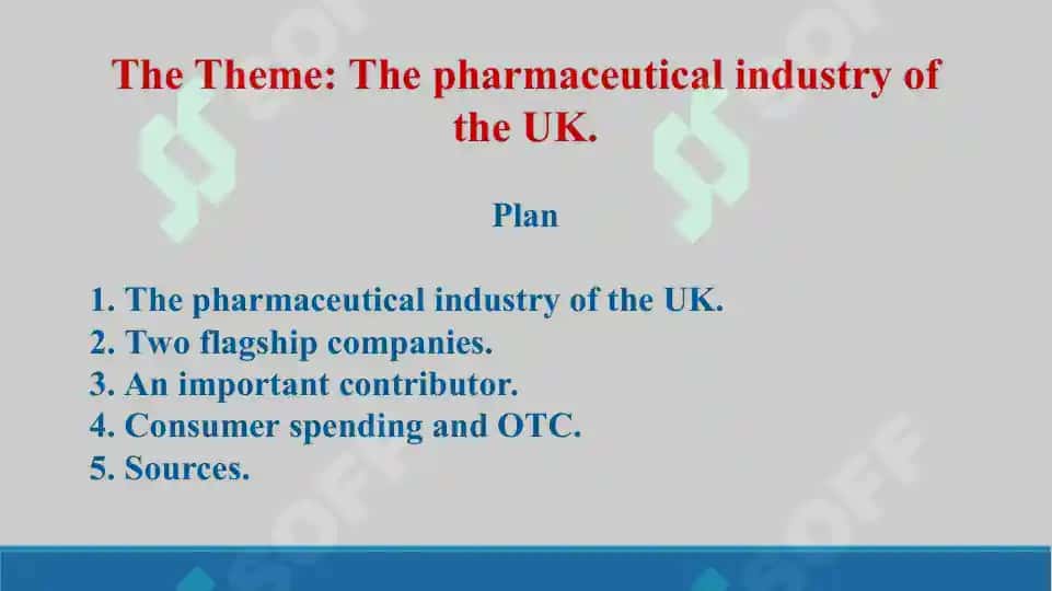 11.1. The pharmaceutical industry of the UK. Taqdimot 12 bet 2