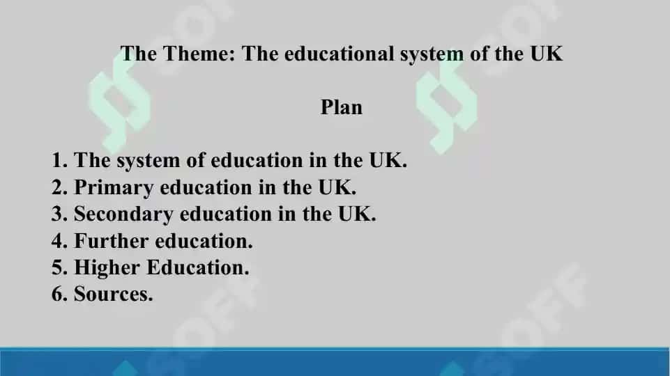 3.2. The educational system of the UK . Taqdimot17 bet 2