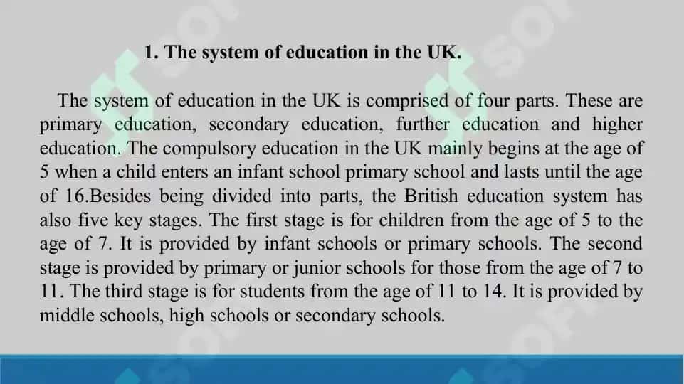 3.2. The educational system of the UK . Taqdimot17 bet 3