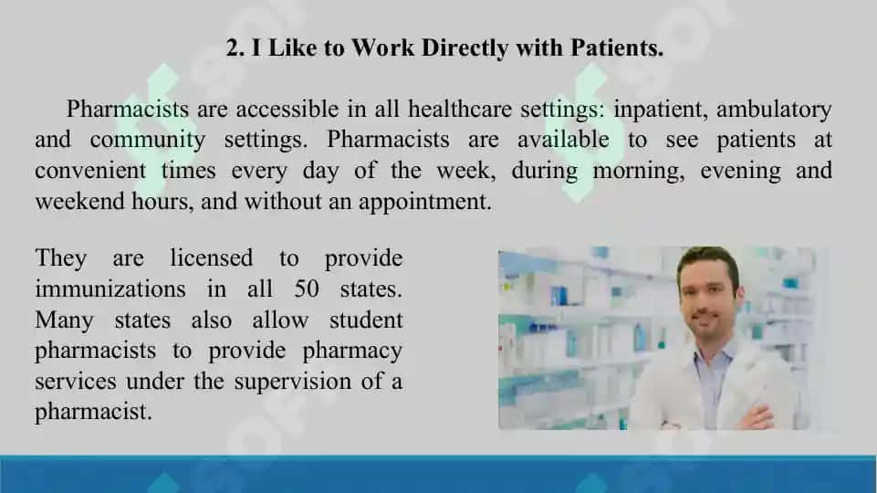 5.2. My future profession is a pharmacist. Taqdimot 13 bet 4