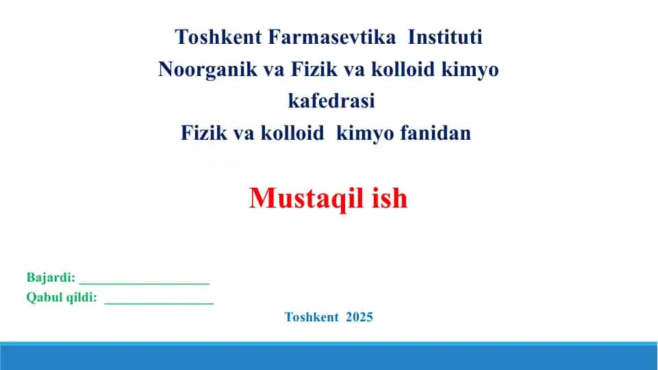 6.1. Elektr maydonida ionlarning harakati. Taqdimot, 12 bet