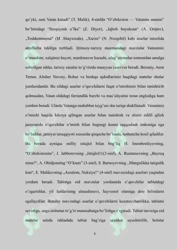 O’QISH DARSLARIDA HIKOYA O’TISH USLUBIYATI 6