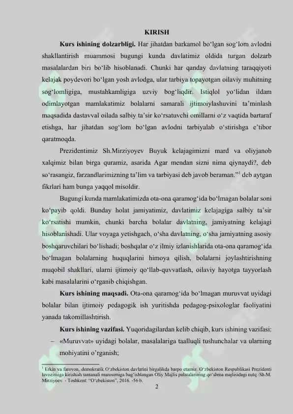 "Muruvvat" nogiron bolalar uchun internat uylari faoliyat yuritish tartibi 2