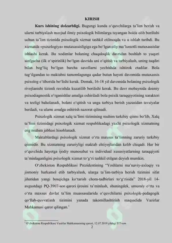 Psixologik maslahat maktab psixologining asosiy faoliyati 2