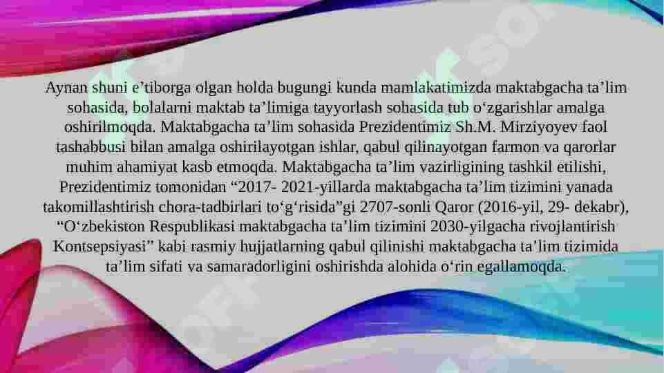 Maktab ta`limiga tayyorlash 5
