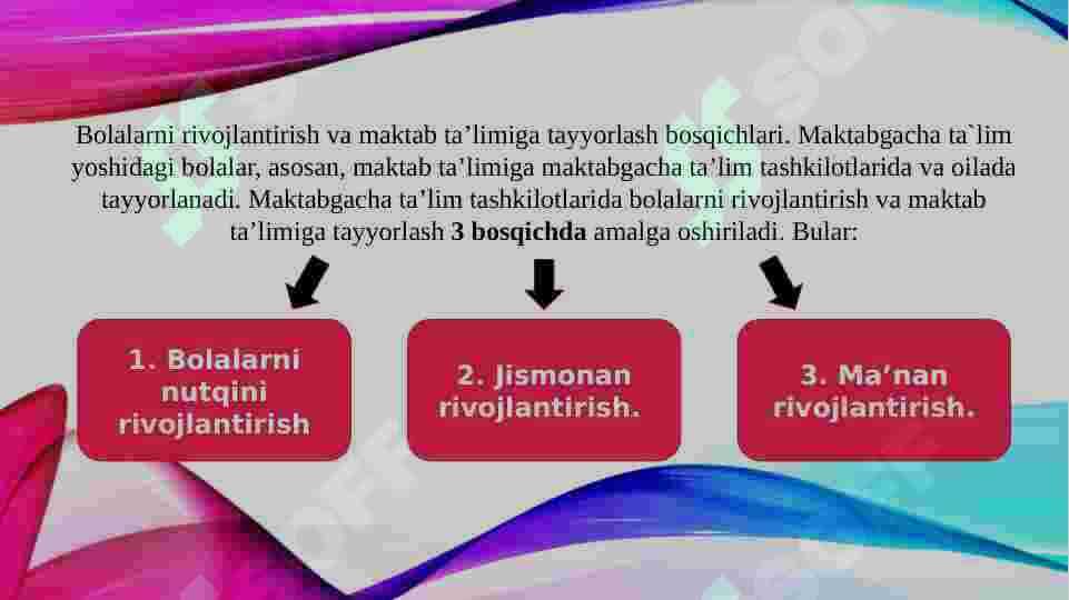 Maktab ta`limiga tayyorlash 6