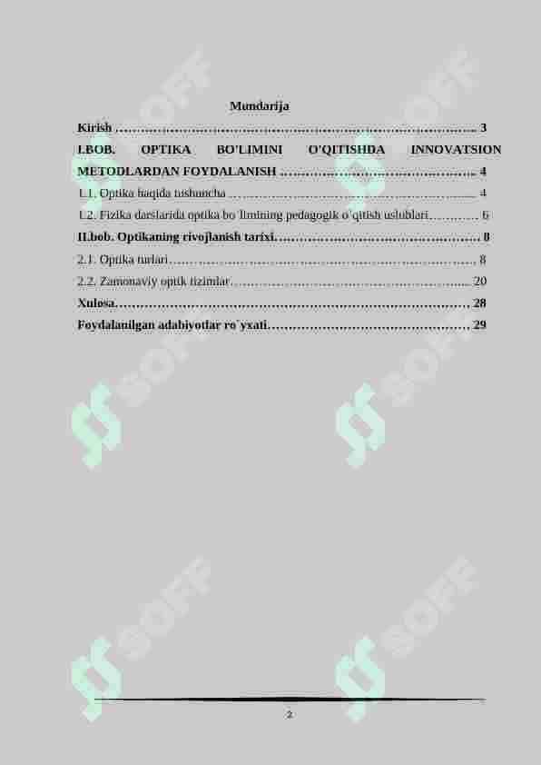 Optikaning rivojlanish tarixi 2