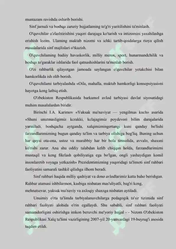 Sinf rahbari ishini tashkil etish metodikasi.doc 7