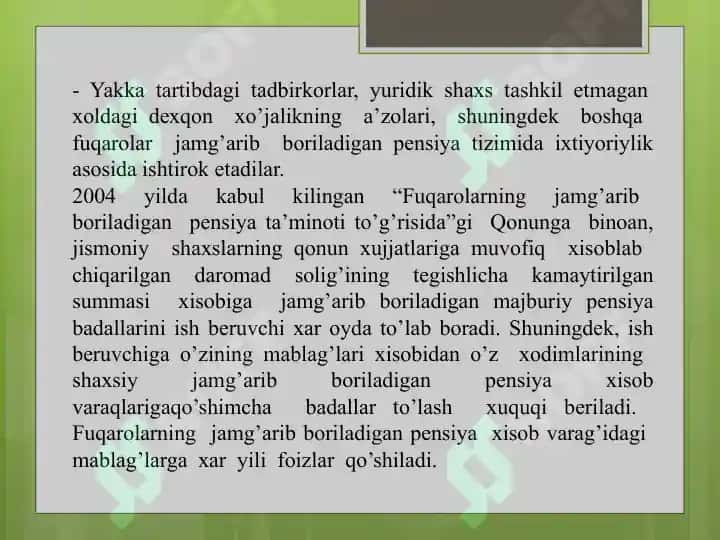 Jamg'arib boriladigan pensiya ta'minoti 5