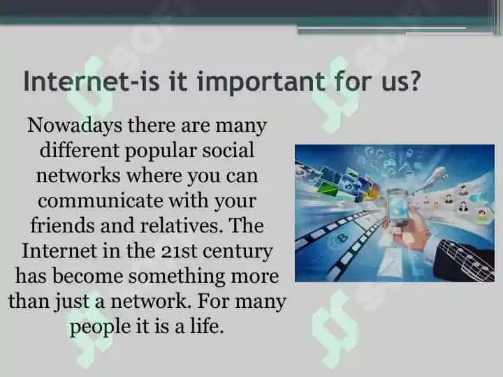 The role of internet in our life 4