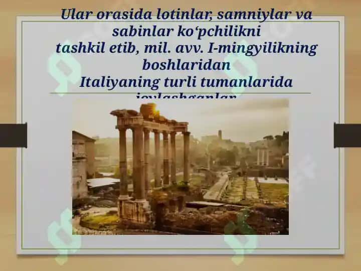 Qadimgi Rim tarixiga kirish. Manbalari va tarixshunosligi 5