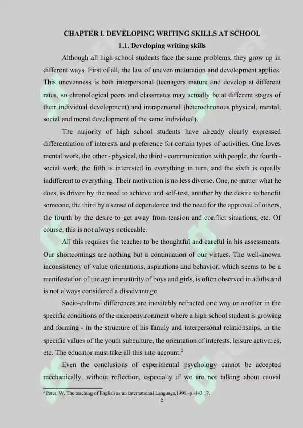 Developing Writing Skills 5