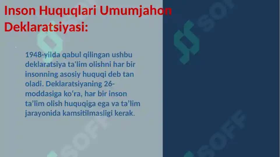 INKLUZIV TAʼLIMNING HUQUQIY ASOSLARI 4