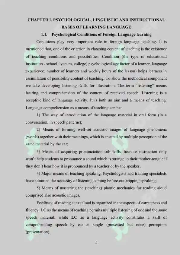Psychological factors in language learning 5