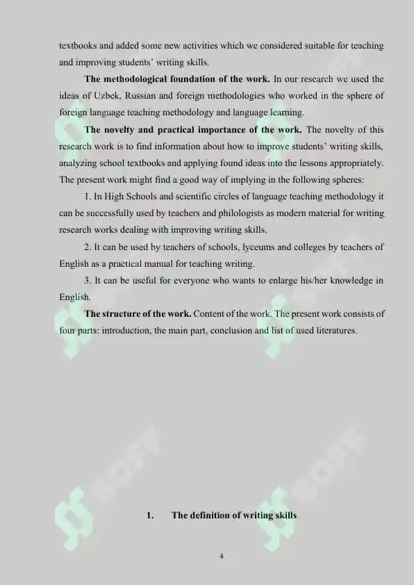 Developing Writing Skills 4