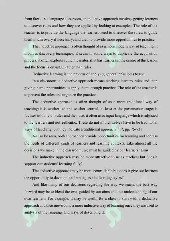 THE PRINCIPLES AND METHODS OF TEACHING GRAMMAR 7