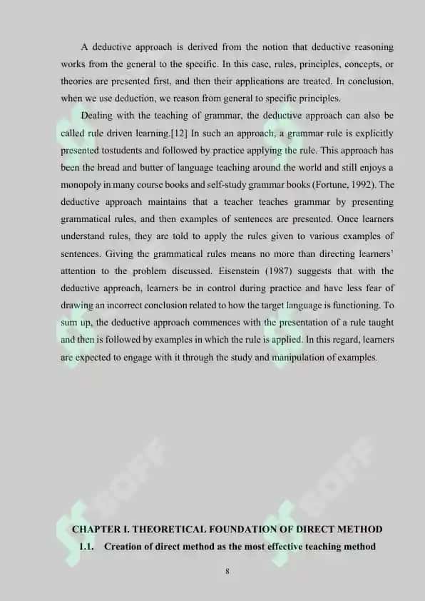 THE PRINCIPLES AND METHODS OF TEACHING GRAMMAR 8