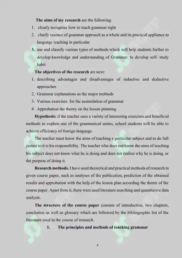 THE ROLE OF DIRECT METHOD IN TEACHING ENGLISH 4