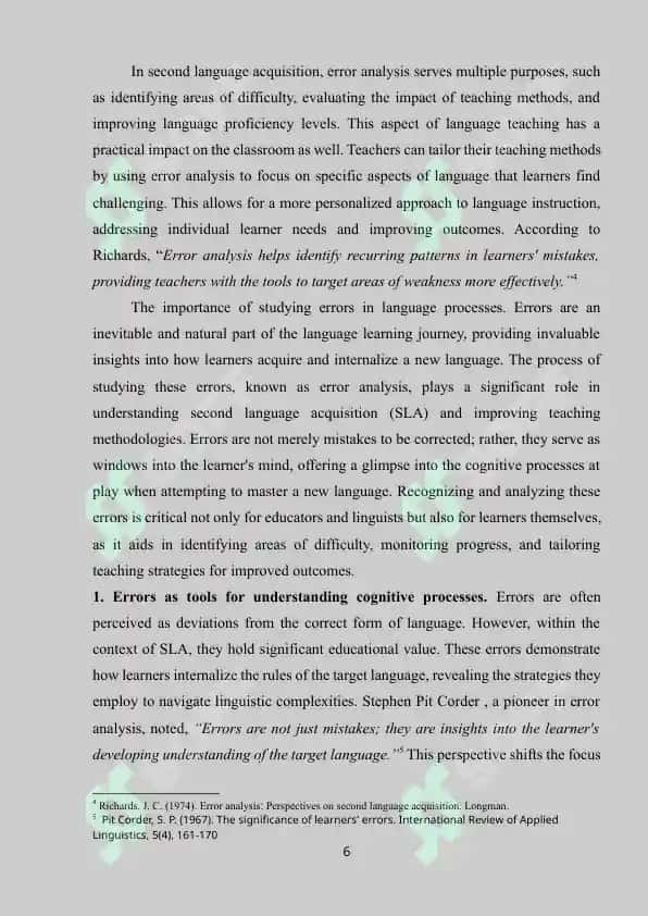 Errors in language teaching 6