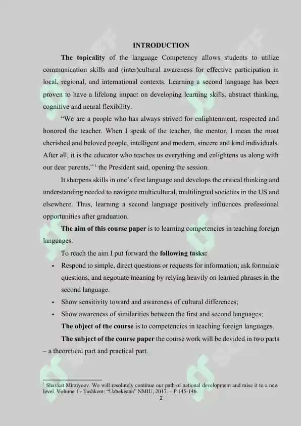 FOREIGN LANGUAGE TEACHERS COMPETENCE 2