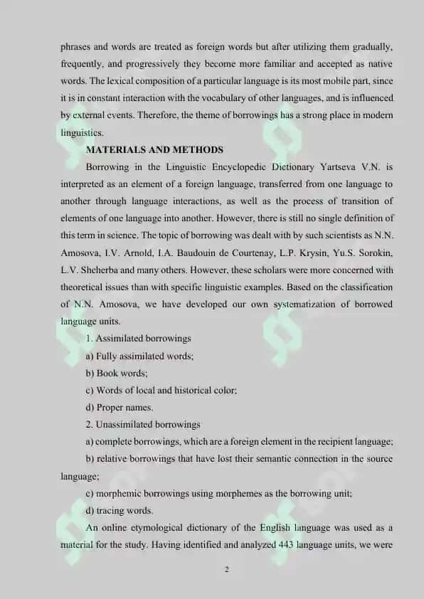 COMPARATIVE ANALYSIS OF LATIN AND GERMANIC LANGUAGE 2
