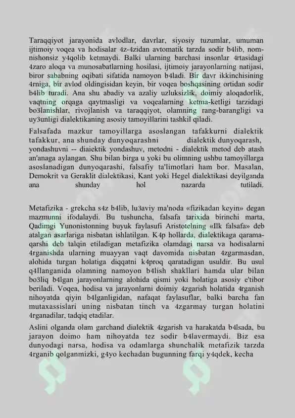 Falsafaning bahs mavzusi 3