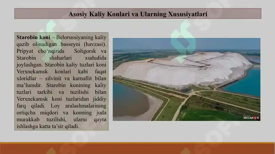 DUNYODAGI KALIY KONLARI VA ULARNING ZAXIRALARI 5