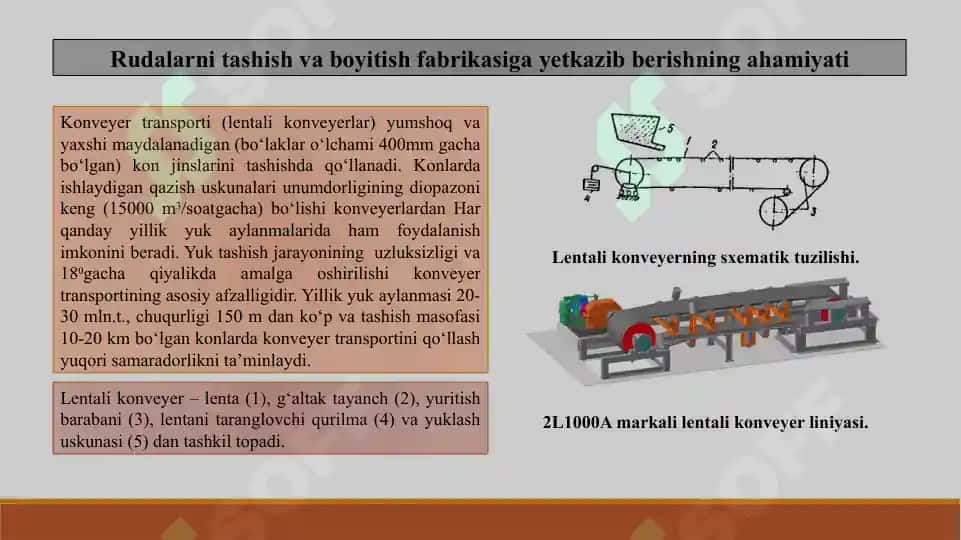 RUDALARNI TASHISH VA BOYITISH FABRIKASIGA YETKAZIB BERISH 5