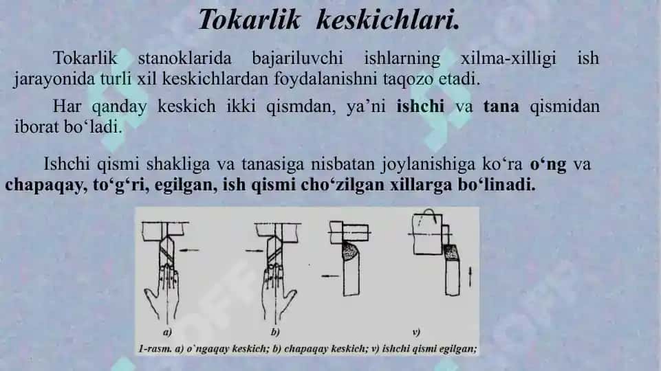 Kesuvchi asboblar 2