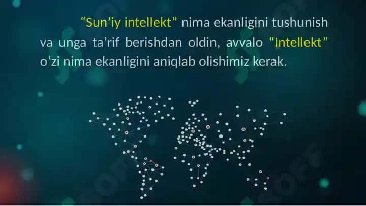 Sun’iy intellektning asosiy tushunchalari va ta’riflari 2