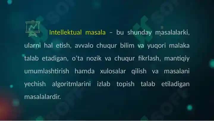 Sun’iy intellektning asosiy tushunchalari va ta’riflari 6