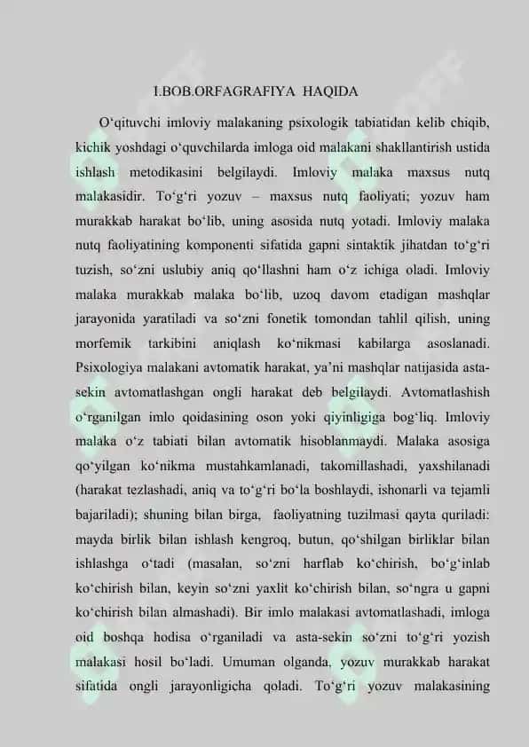 Orfografiya qoidalari ustida ishlash metodikasi 4