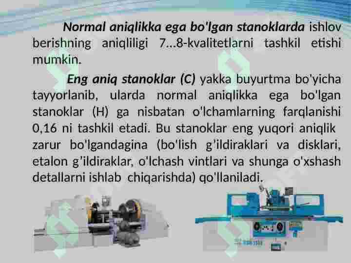 Metall kesish stanoklarining tasnifi 4